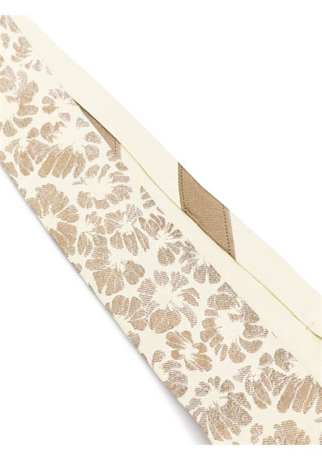 Beige printed silk tie Dries Van Noten - men DRIES VAN NOTEN | 2510216001901200